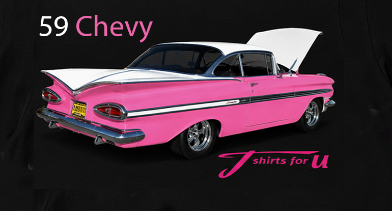 59 Pink Cevy Back Transfer
